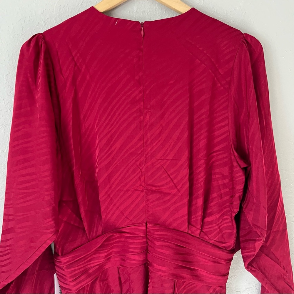 NWT Ronny Kobo Shanaya Dress Red L - Picture 10 of 16